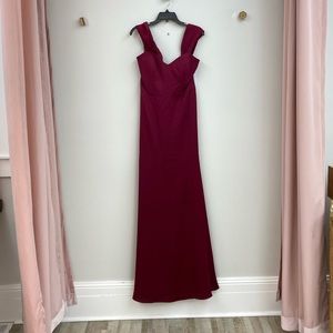 Hayley Paige maroon special occasion dress size 12